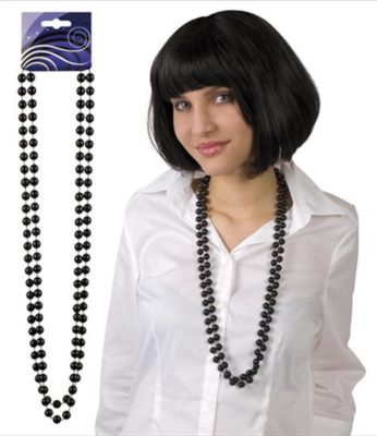 Collier de perles noires