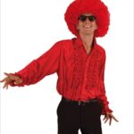 Perruque Afro rouge