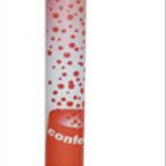Canon à confettis rouges