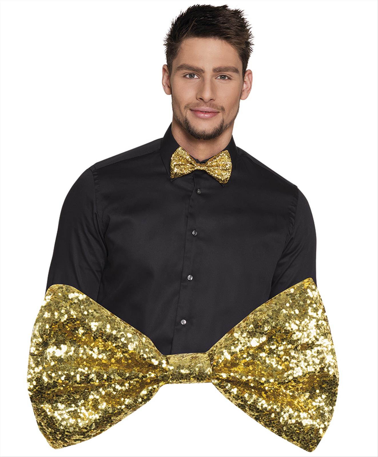 Noeud papillon doré - Noeud papillon - Noeud papillon - Homme - outfit  disco - Glitter