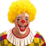 Perruque de clown jaune
