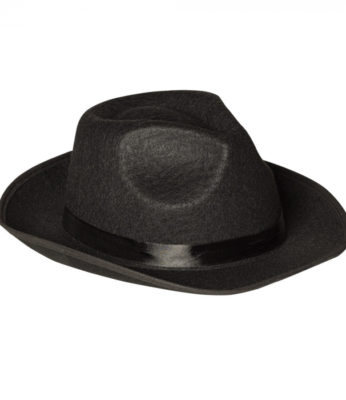 Chapeau Mafia noir Adulte