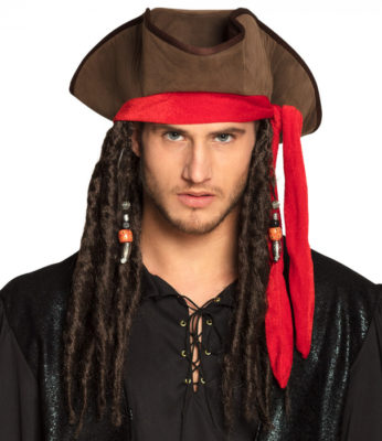 Chapeau Pirate avec cheveux