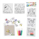 Set de 3 puzzles à colorier