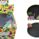 Ardoise avec craies Dinosaure