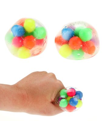 Balle antistress avec boules de couleur