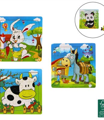 Puzzle 15 cm en bois