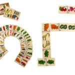 Jeu de domino en bois