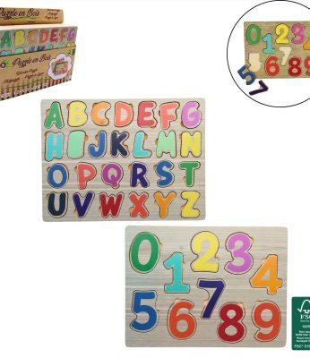 Puzzle en bois Lettres/chiffres