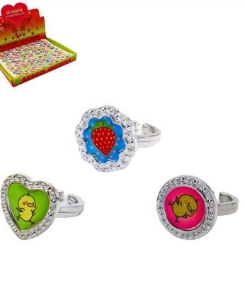 Set de 72 bagues ajustables pour enfant