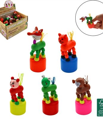 Animal danseur en bois 10 cm