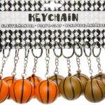 Set de 12 porte-clefs Basket