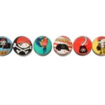 Set de 50 balles magiques Pirate 32mm