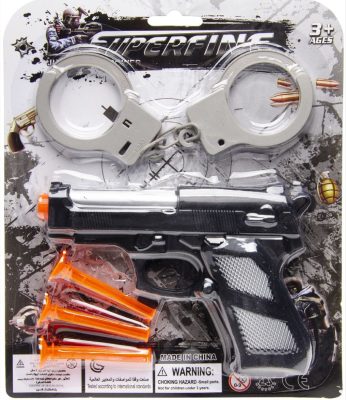 Revolver avec 3 flèches et menottes