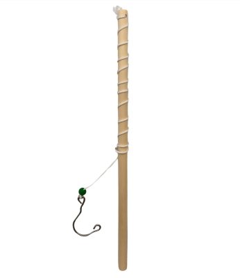 Canne à pêche en bois 34 cm