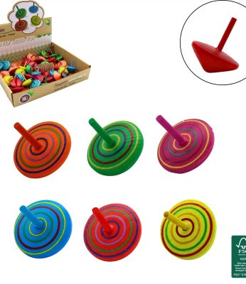 Toupie spirale 4cm en bois