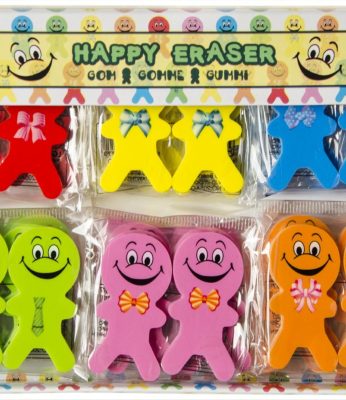Set de 72 gommes Bonhomme