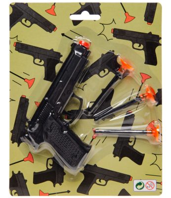 Revolver avec 3 fléchettes