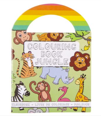 Livre de coloriage avec stickers Animaux sauvages